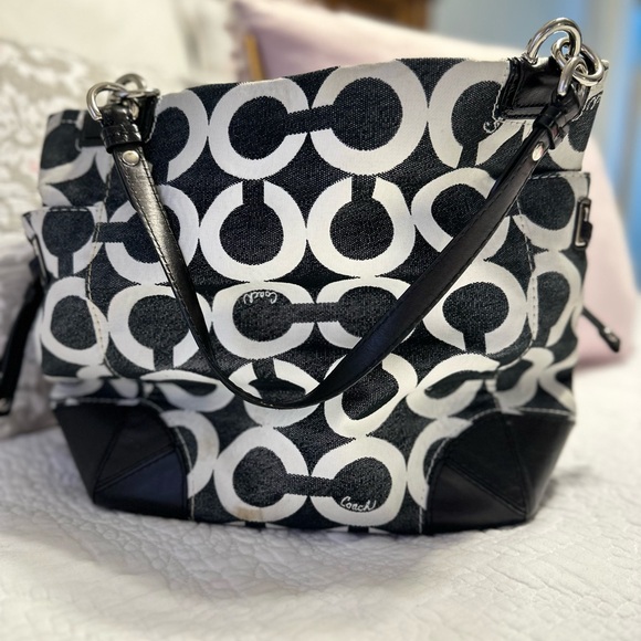 Coach Tote, lots of room. Used, some stains, see pictures - Picture 6 of 12